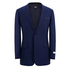  N02846宝蓝色时尚商务西装上衣 男装定制 源于纽约